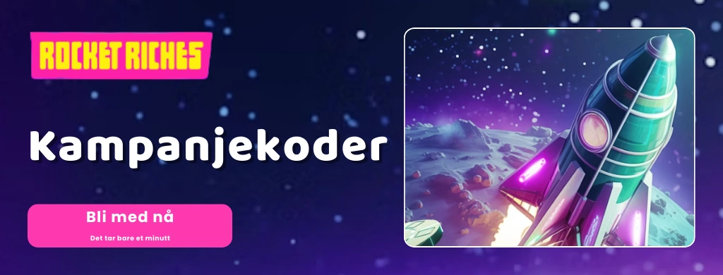 Romrakett som skyter ut mot verdensrommet med lys og farger.